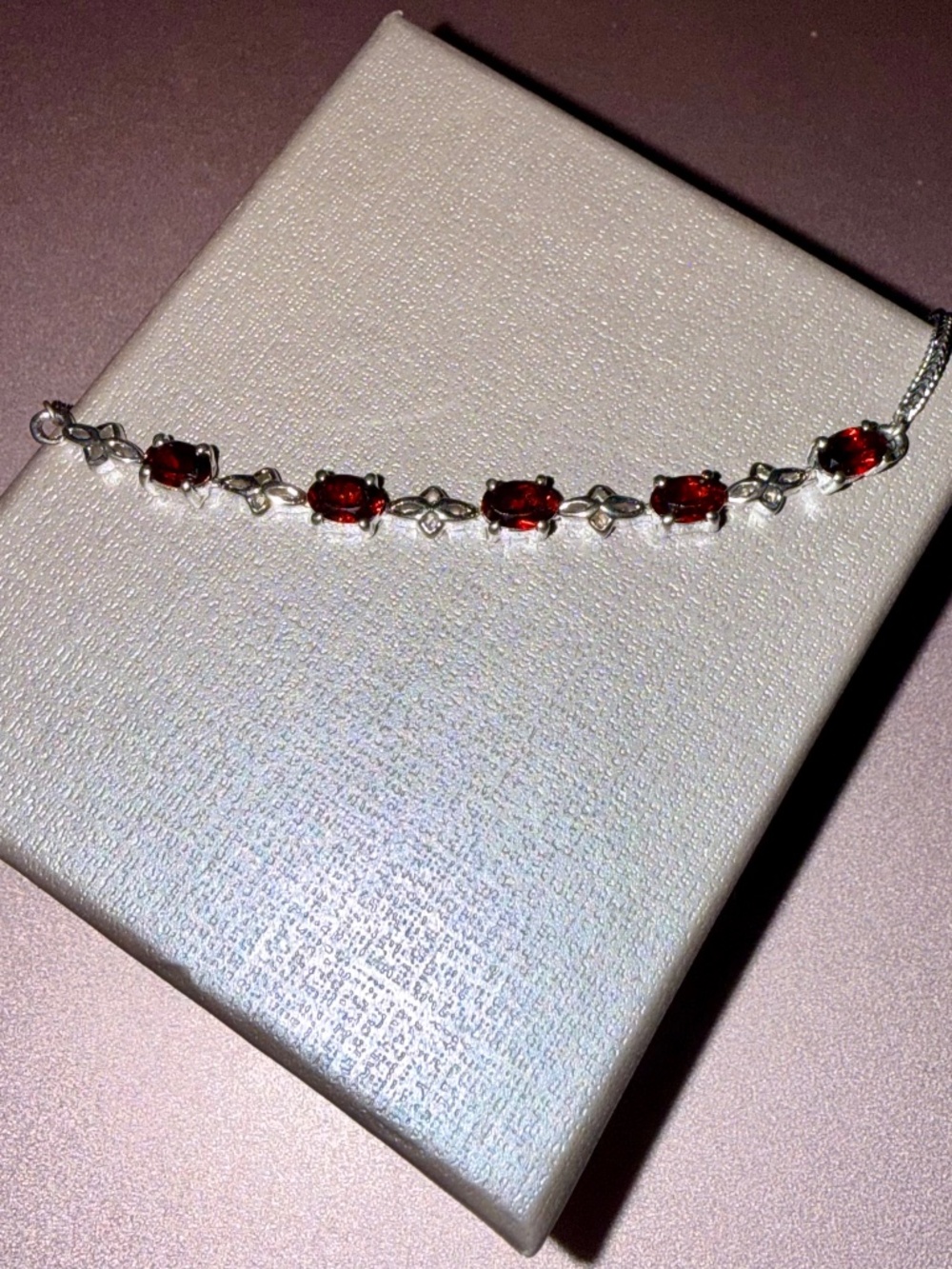 New Garnet Bolo Bracelet